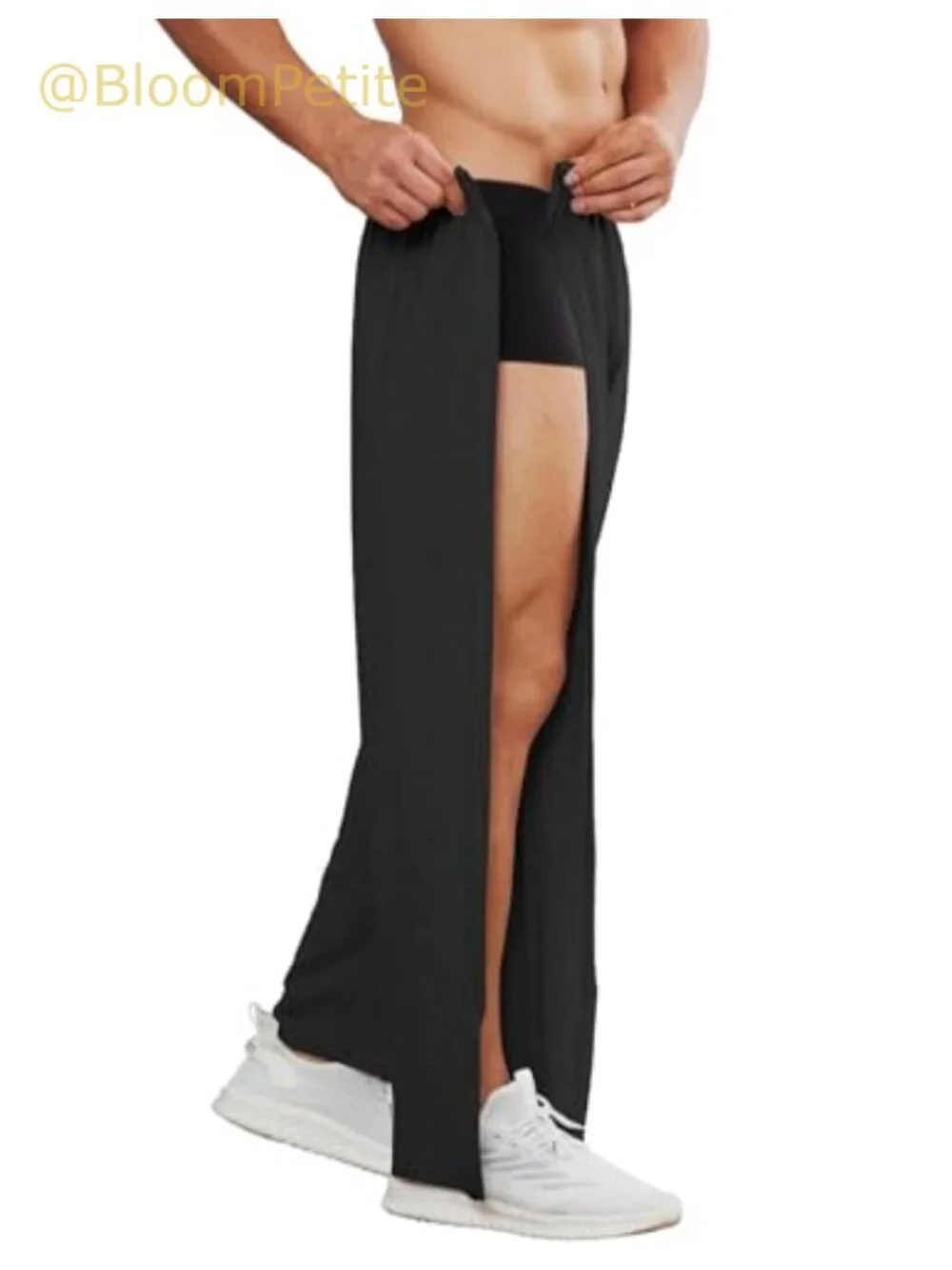 Tear Away Sweatpants Full Zipper Open Bottom Post Surgery Recovery